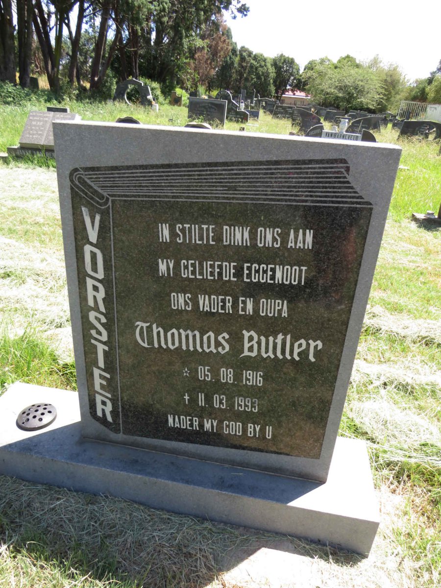 VORSTER Thomas Butler 1916-1993