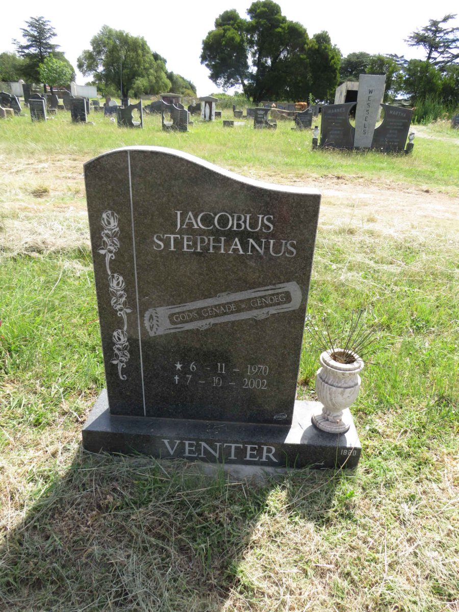 VENTER Jacobus Stephanus 1970-2002