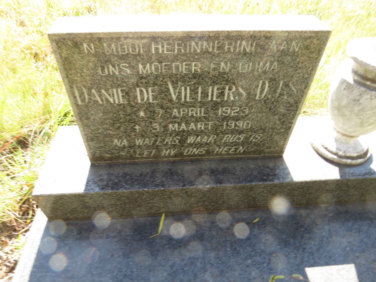 VILLIERS Danie, de 1929-1990