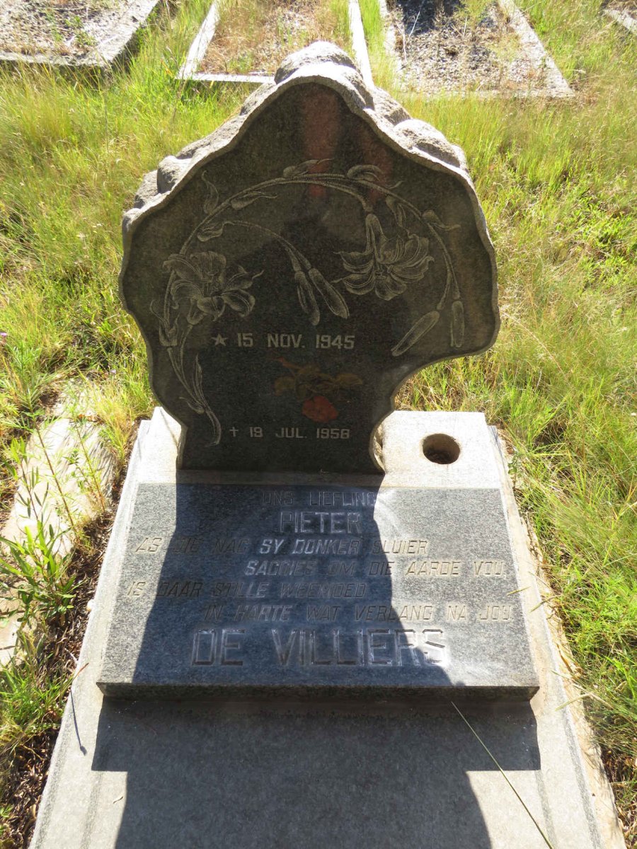 VILLIERS Pieter, de 1945-1958