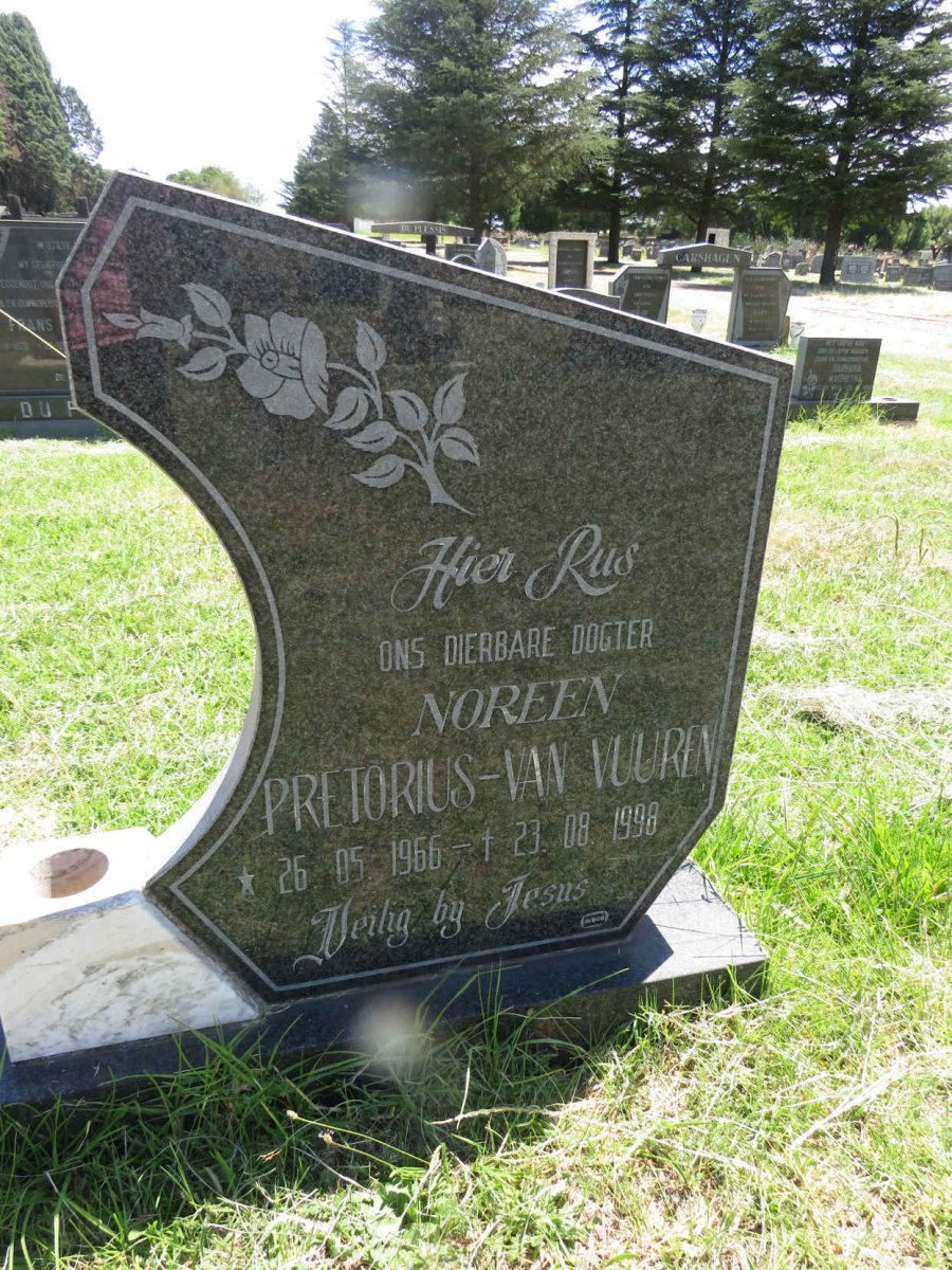 VUUREN Noreen, van PRETORIUS 1966-1998