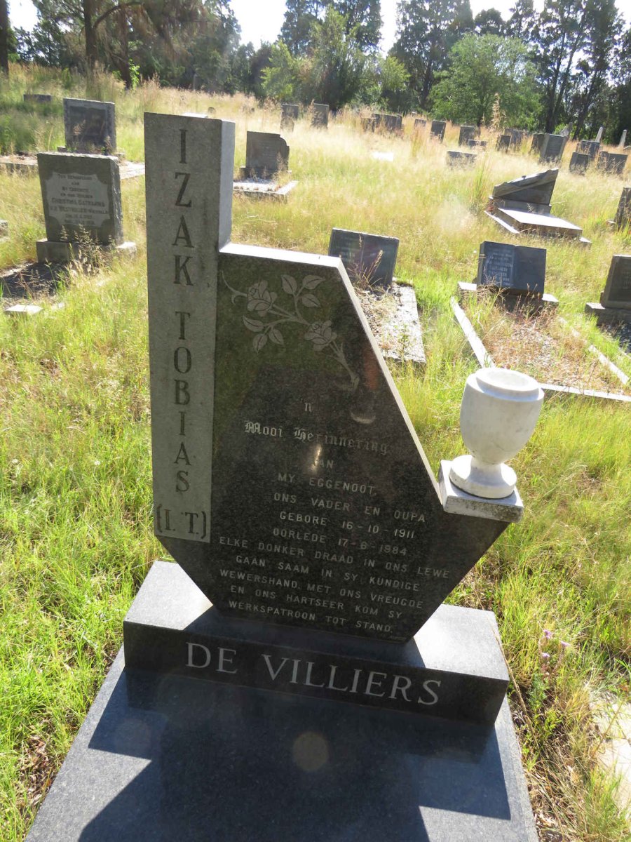 VILLIERS Izak Tobias, de 1911-1984