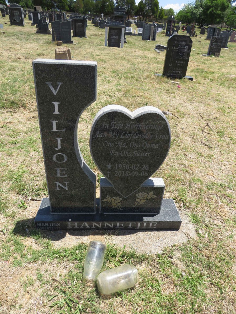 VILJOEN Hannetjie 1950-2018
