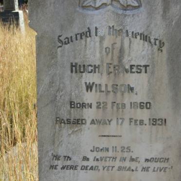 WILLSON Hugh Ernest 1860-1931 _2