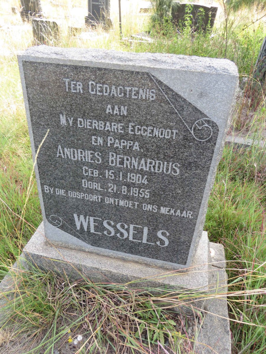 WESSELS Andries Bernardus 1904-1955