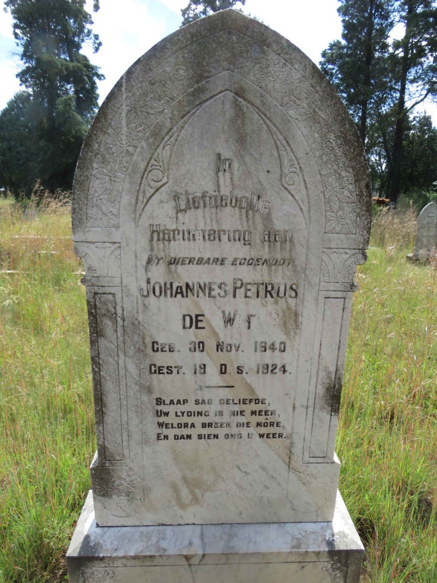 WIT Johannes Petrus, de 1840-1924