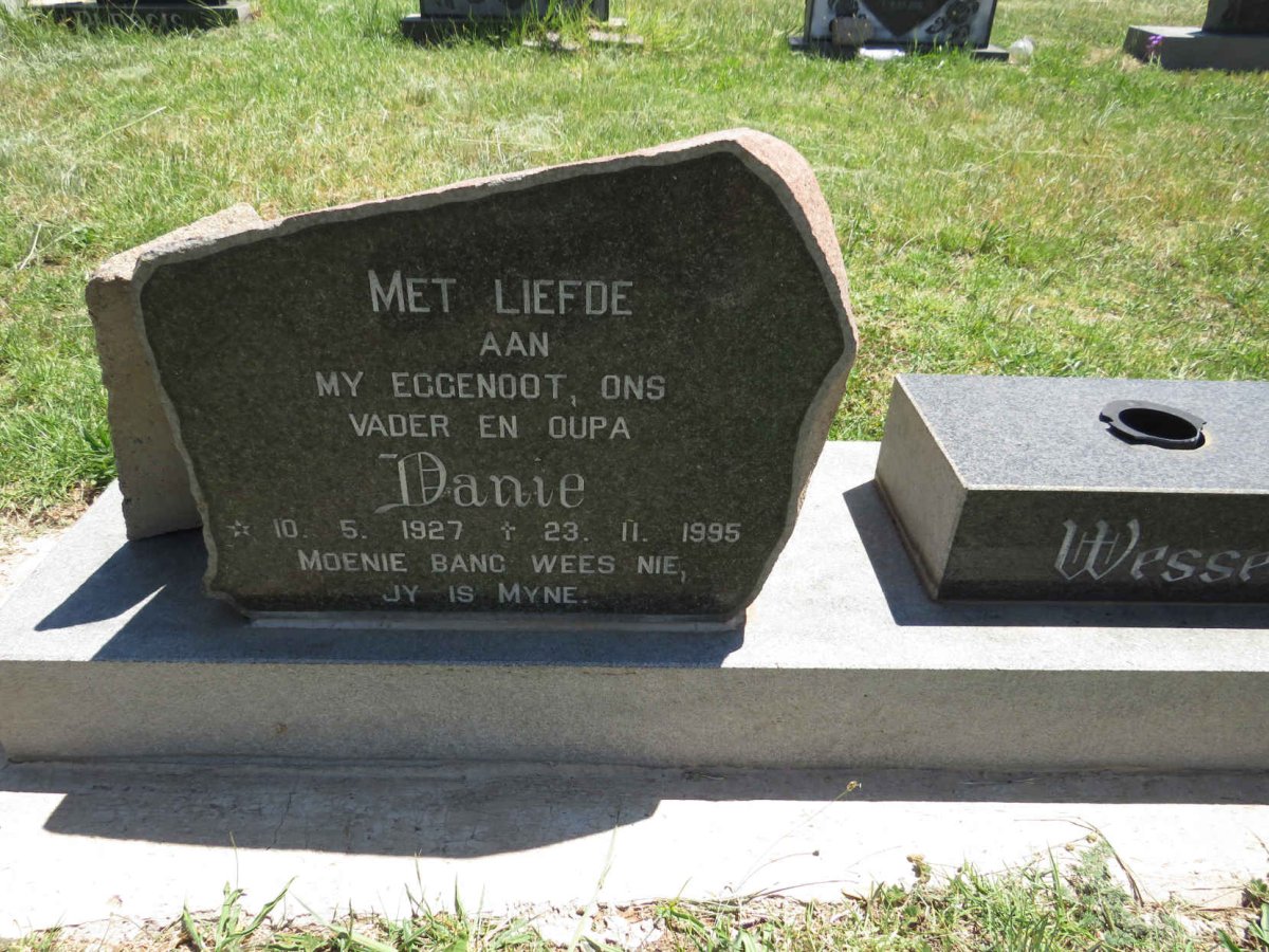 WESSELS Danie 1927-1995 & Kobie 1932-2018 _1