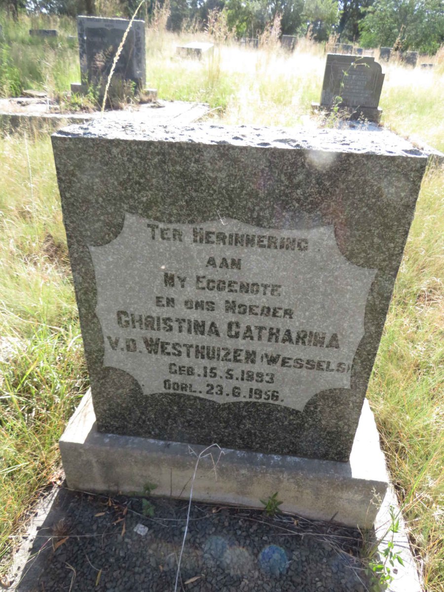 WESTHUIZEN Christina Catharina, v.d. nee WESSELS 1893-1956