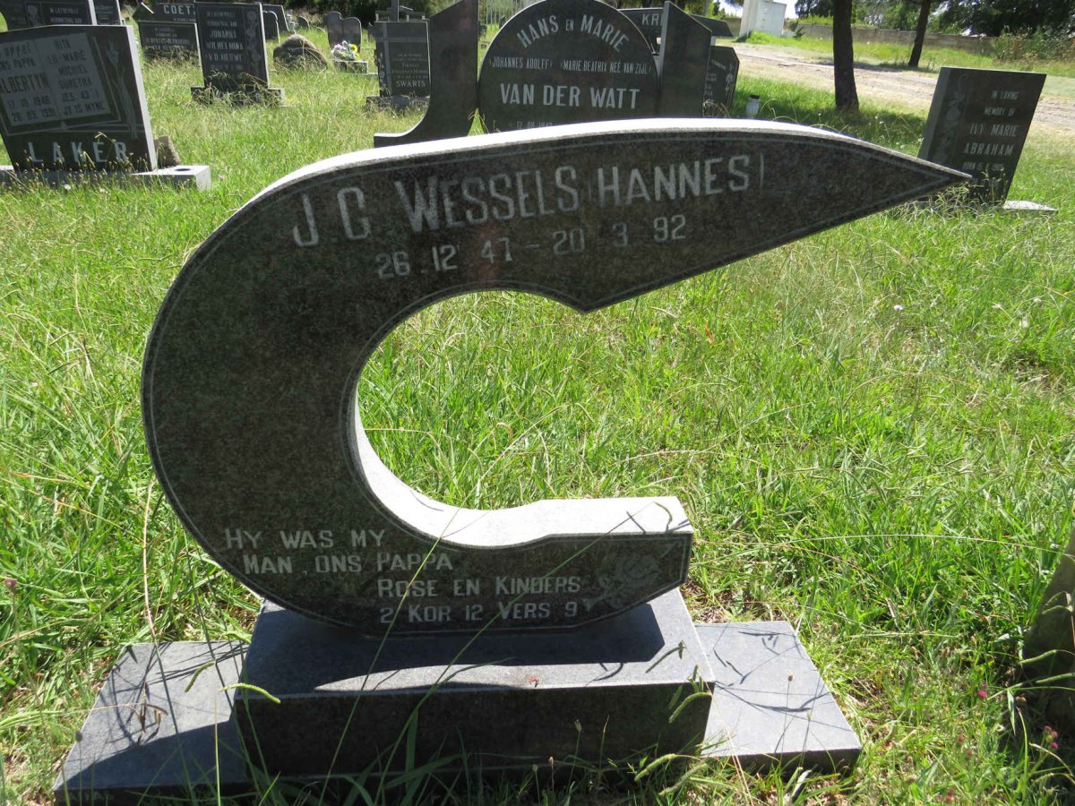 WESSELS J.G. 1947-1992