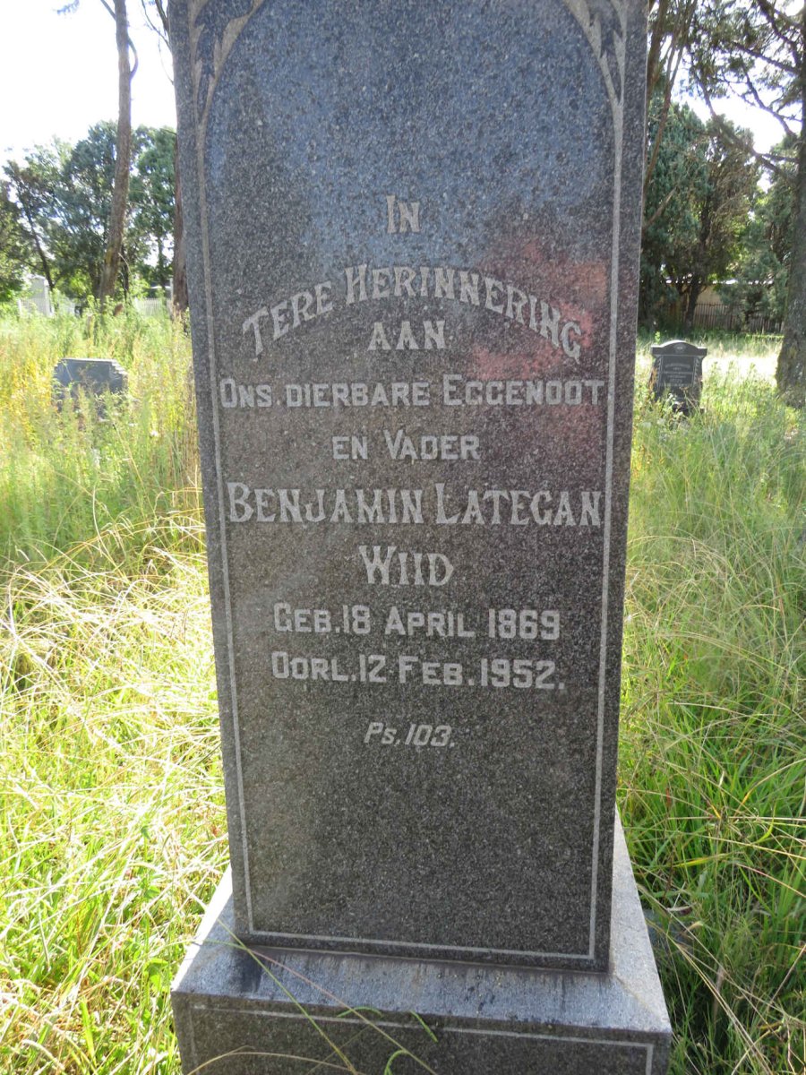 WIID Benjamin Lategan 1869-1952