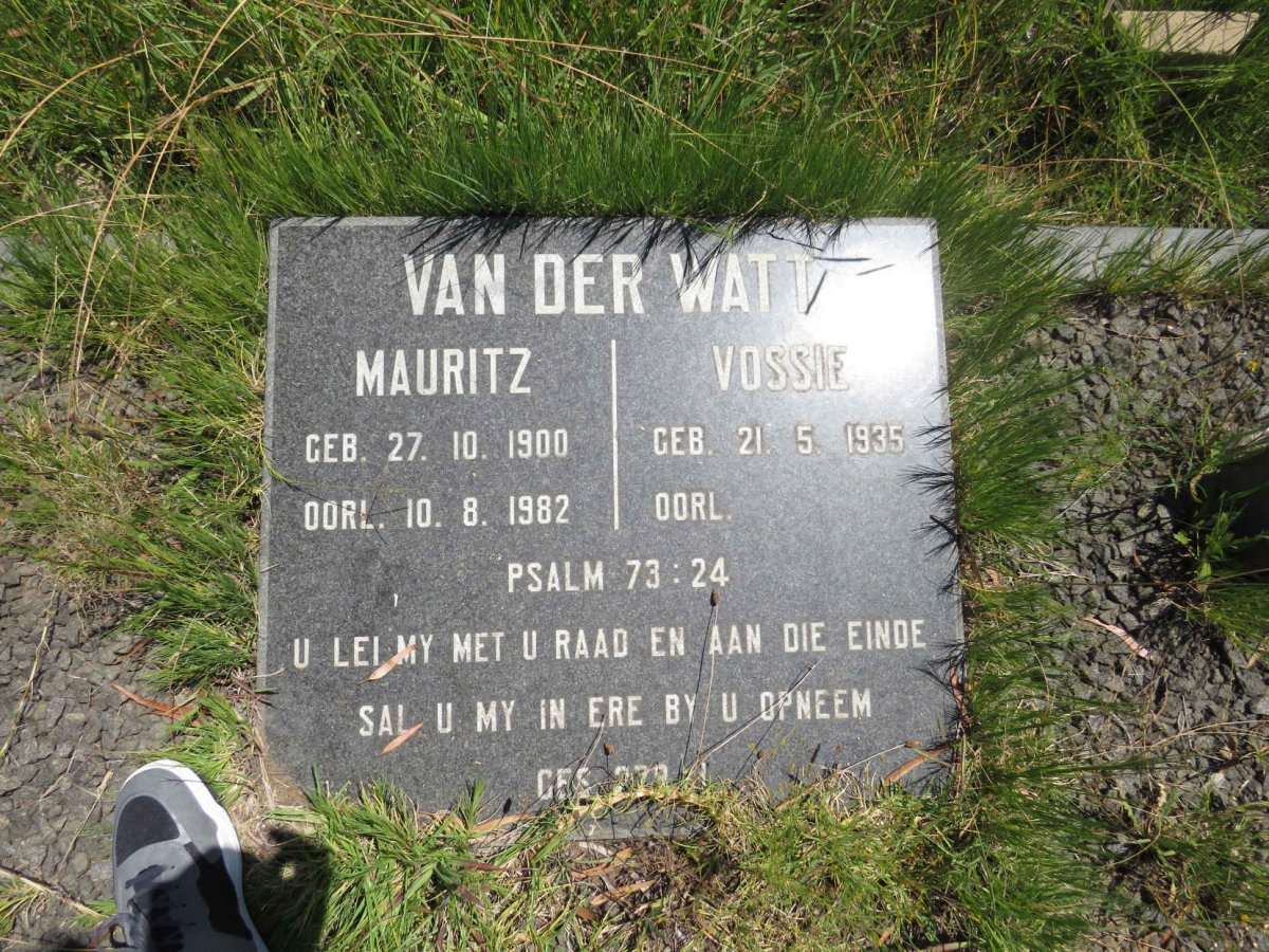WATT Mauritz, van der 1900-1982 & Vossie 1935-