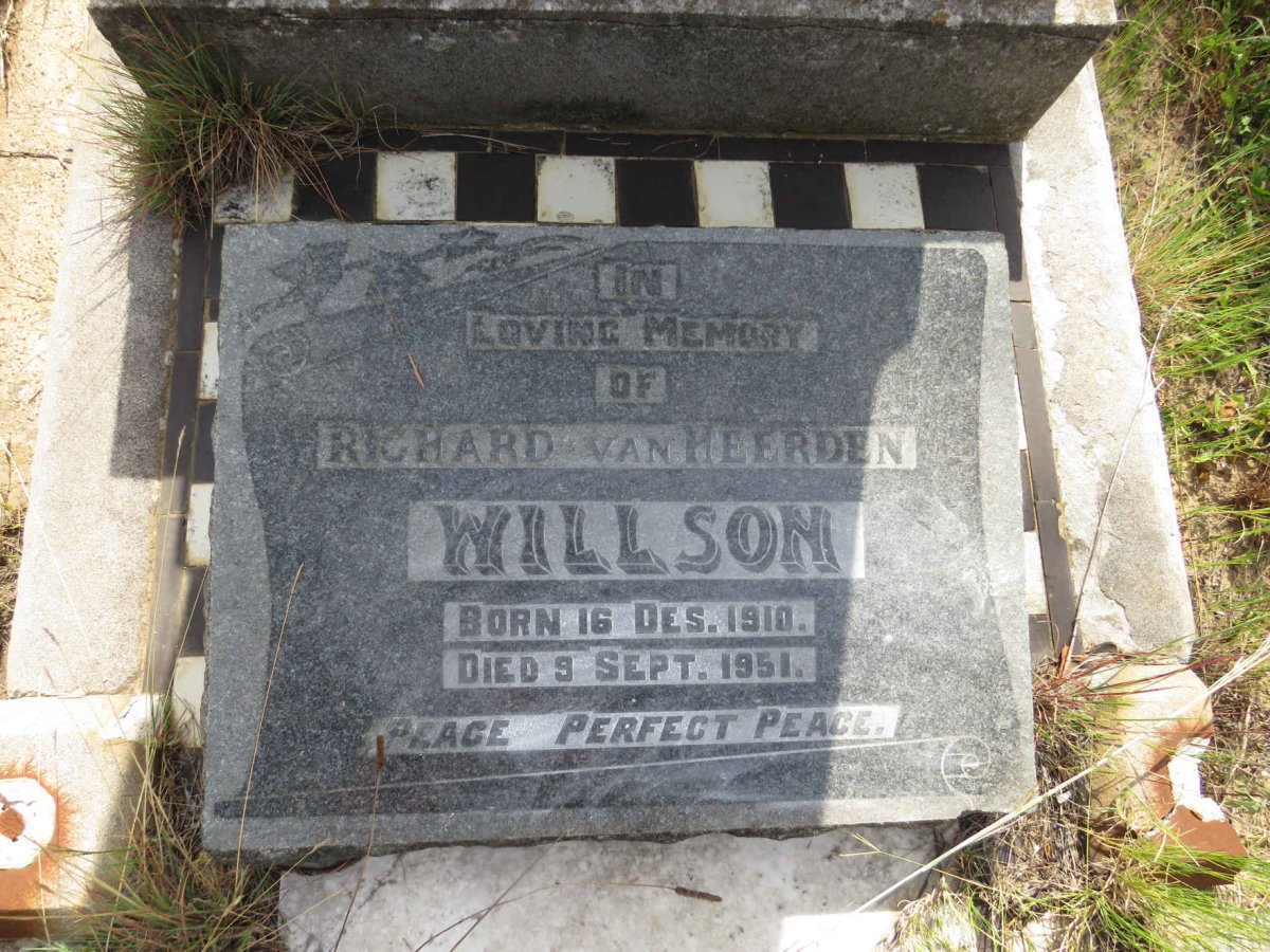 WILLSON Richard Van Heerden 1910-1951