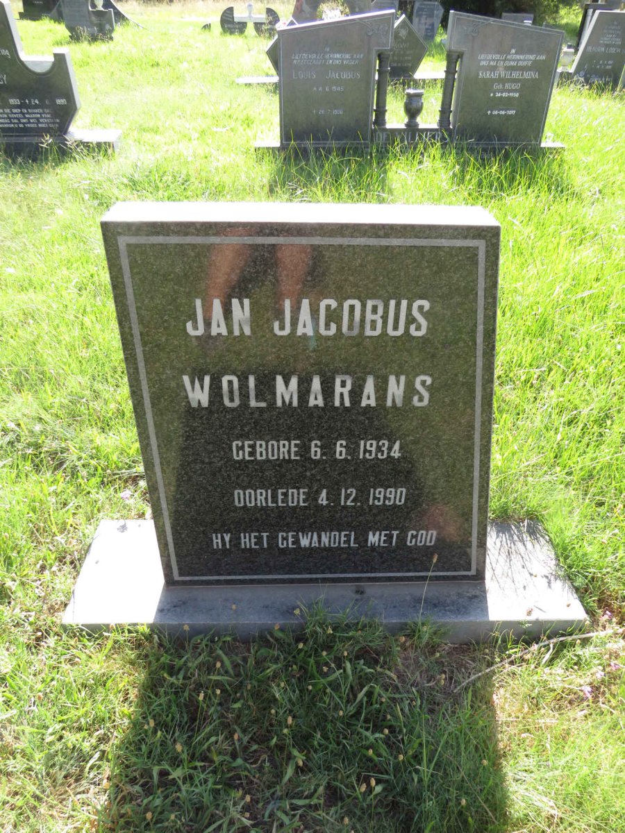 WOLMARANS Jan Jacobus 1934-1990