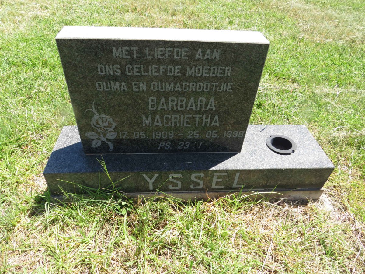 YSSEL Barbara Magrietha 1909-1998
