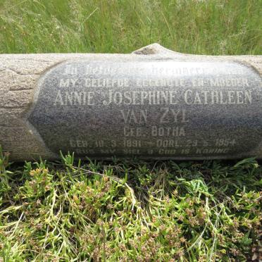 ZYL Annie Josephine Cathleen, van nee BOTHA 1891-1954