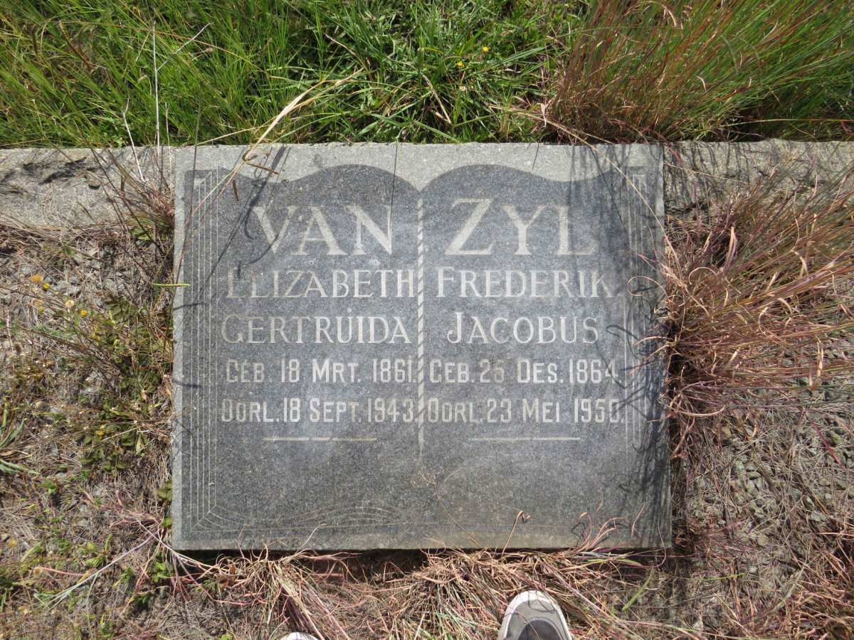 ZYL Frederik Jacobus, van 1864-1950 & Elizabeth Gertruida 1861-1943