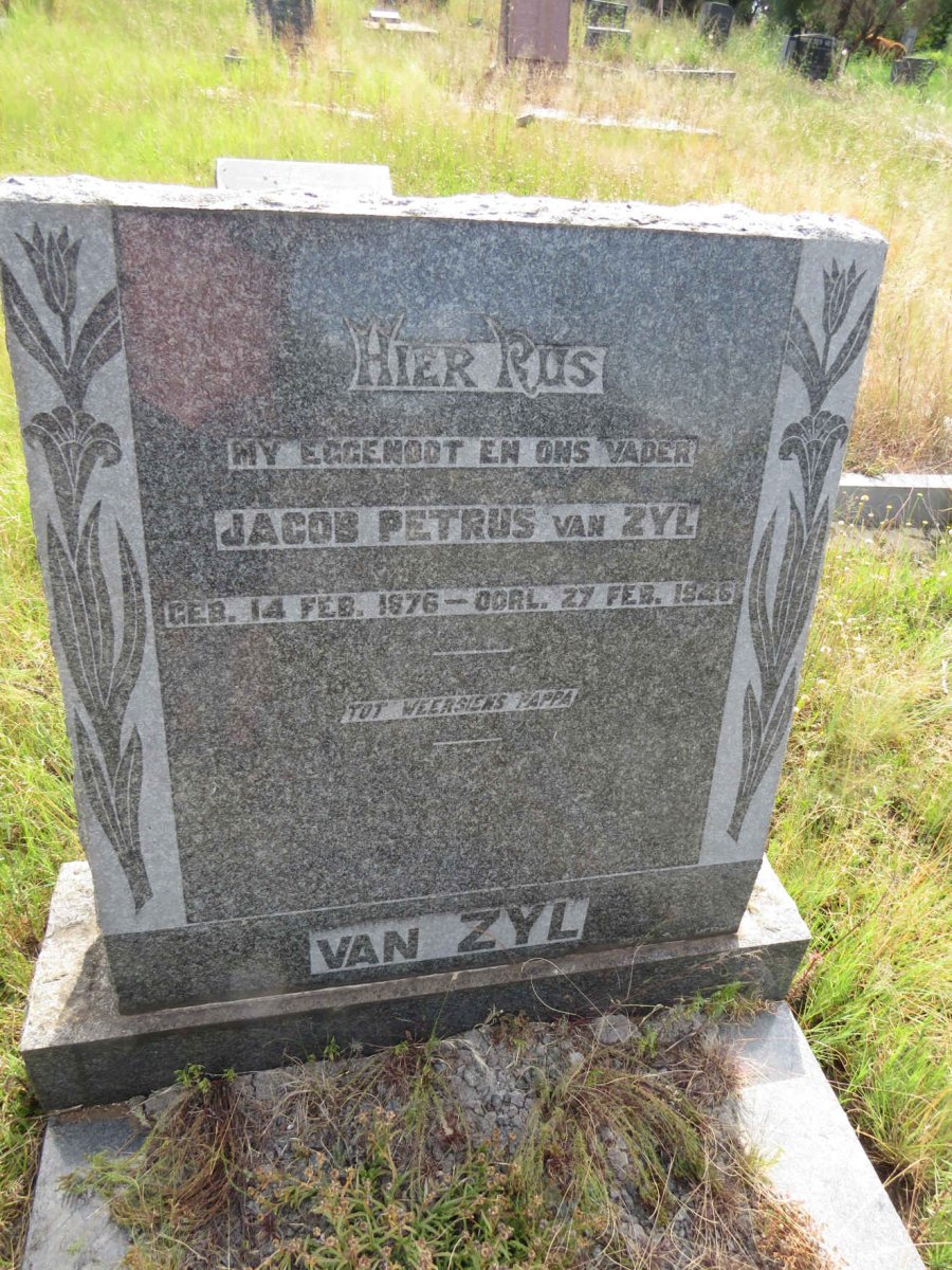 ZYL Jacob Petrus, van 1876-1946
