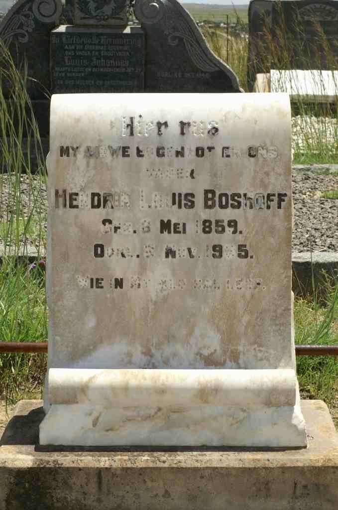 BOSHOFF Hendrik Louis 1859-1935