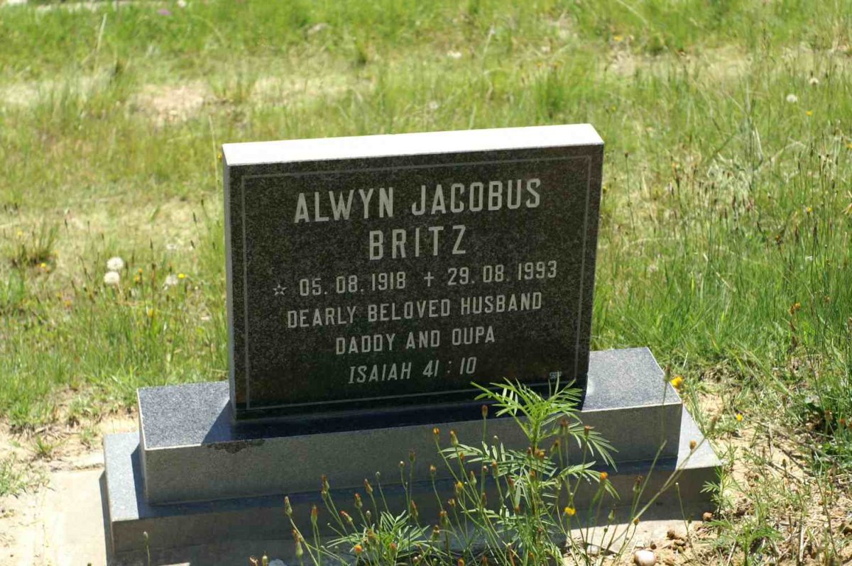 BRITZ Alwyn Jacobus 1918-1993