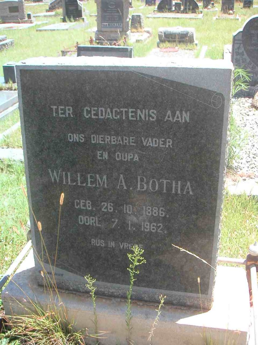 BOTHA Willem A. 1886-1962