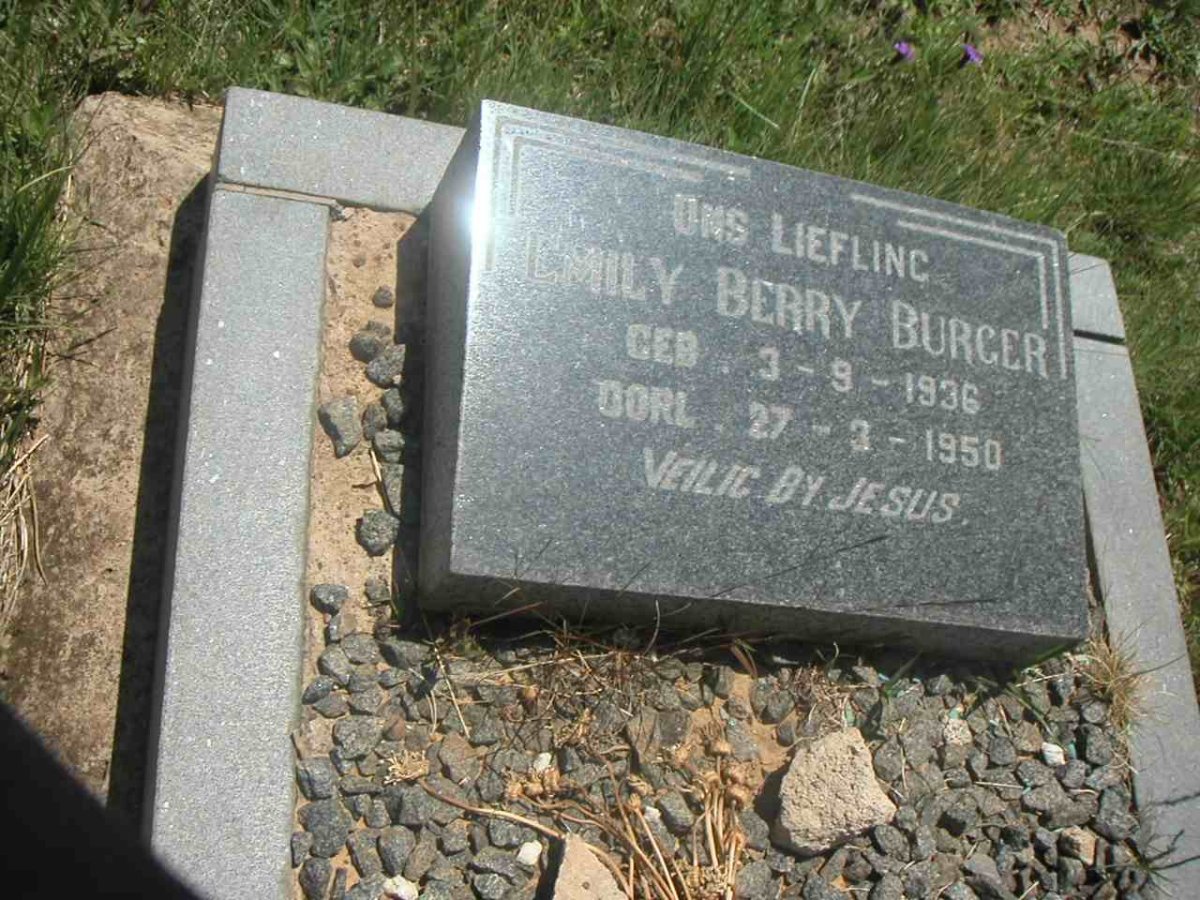 BURGER Emily Berry 1936-1950