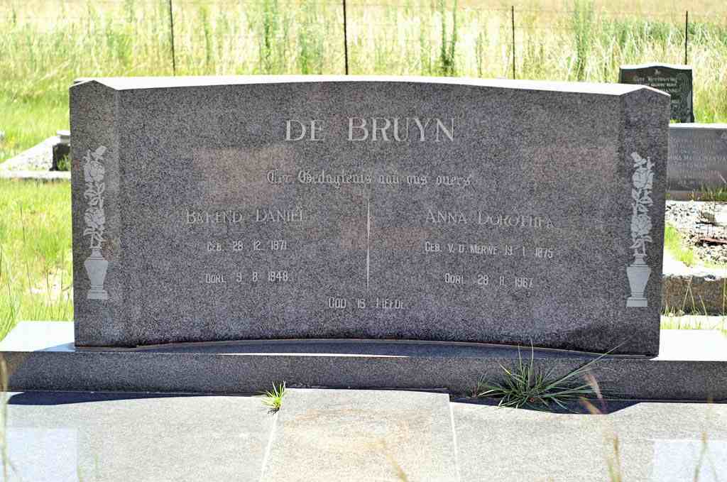 BRUYN Barend Daniel, de 1871-1948 &amp; Anna Dorothea V.D. MERWE 1875-1967