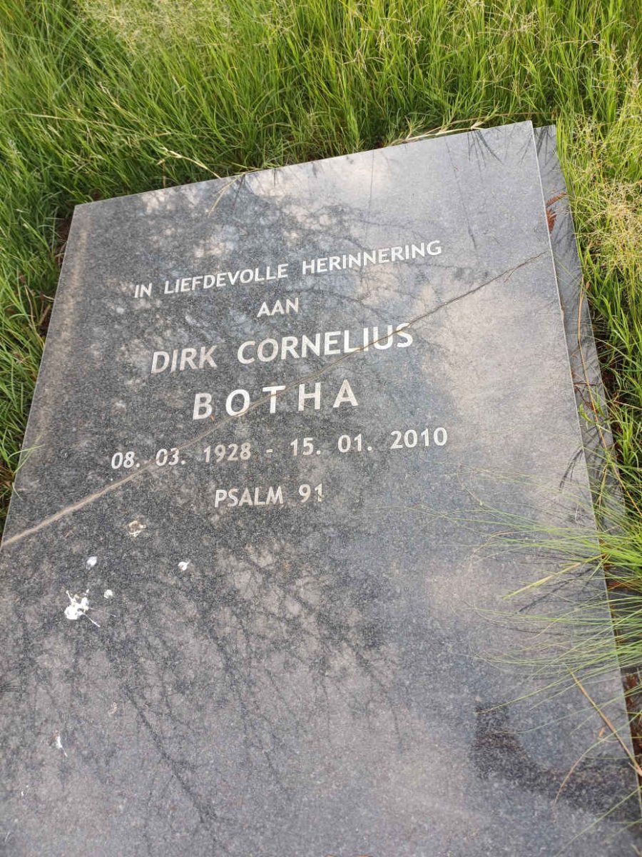 BOTHA Dirk Cornelius 1928-2010