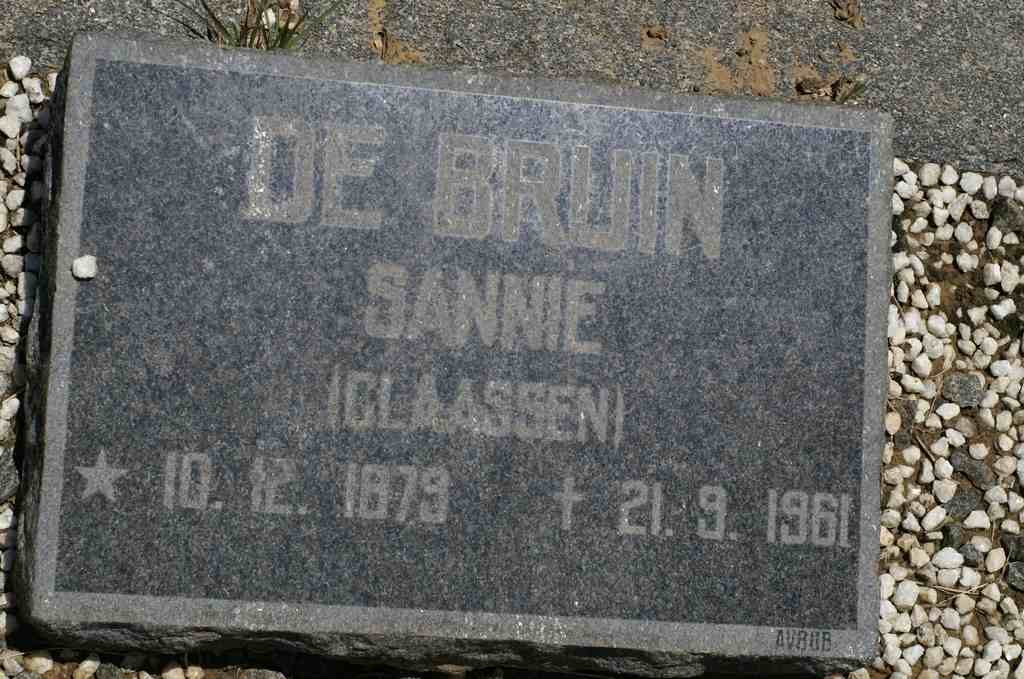 BRUIN Sannie, de nee CLAASSEN 1879-1961