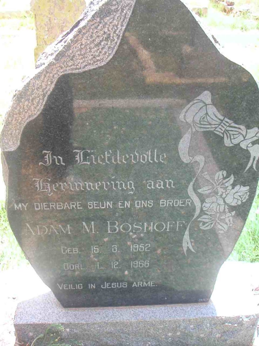 BOSHOFF Adam M. 1952-1966