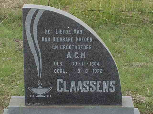 CLAASSENS A.C.M. 1904-1972