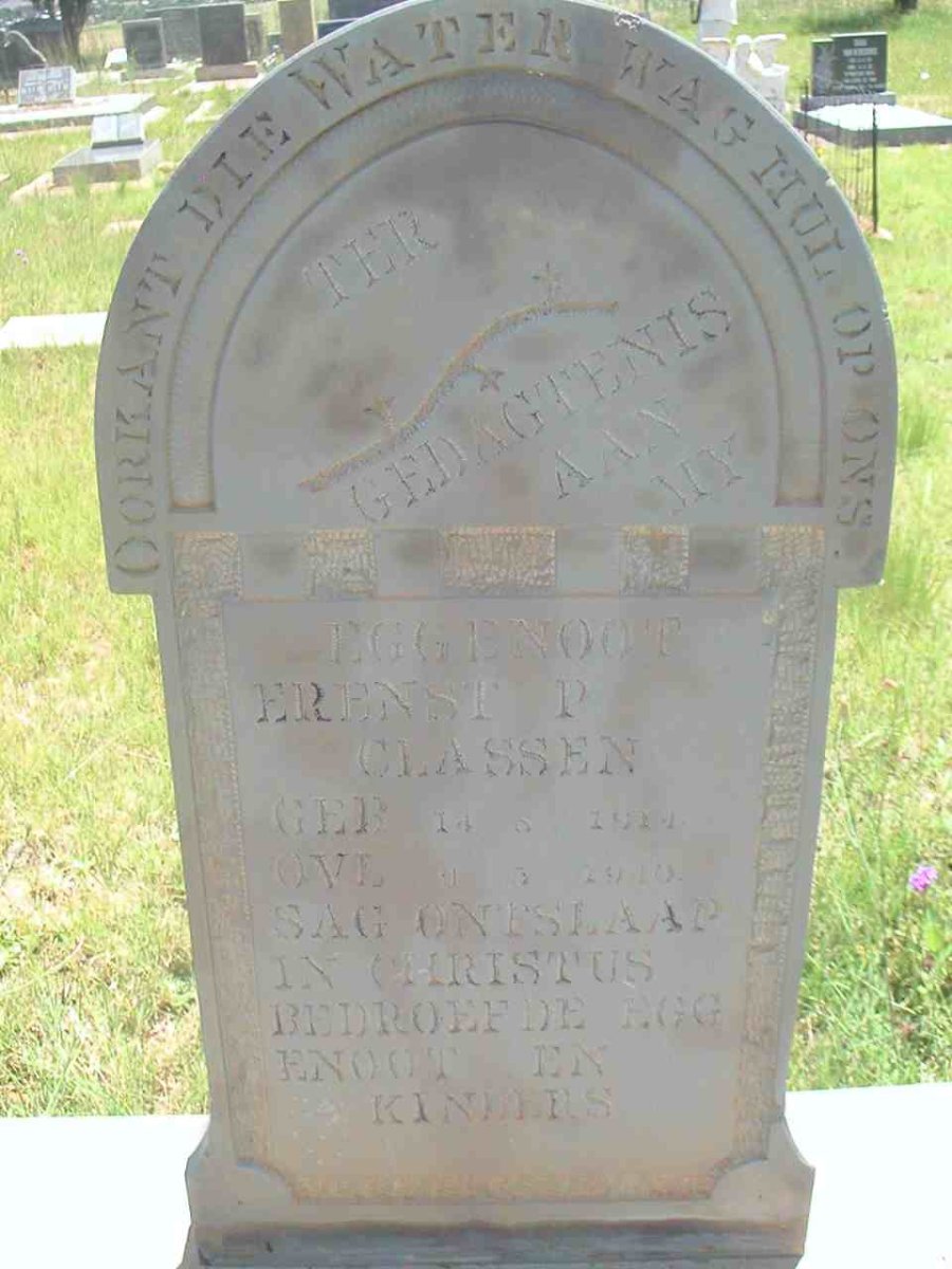 CLASSEN Erenst P. 1914-1940