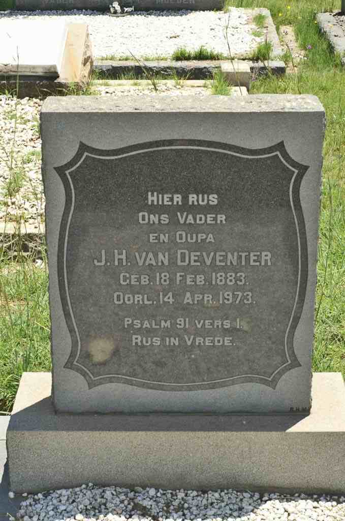 DEVENTER J.H., van 1883-1973