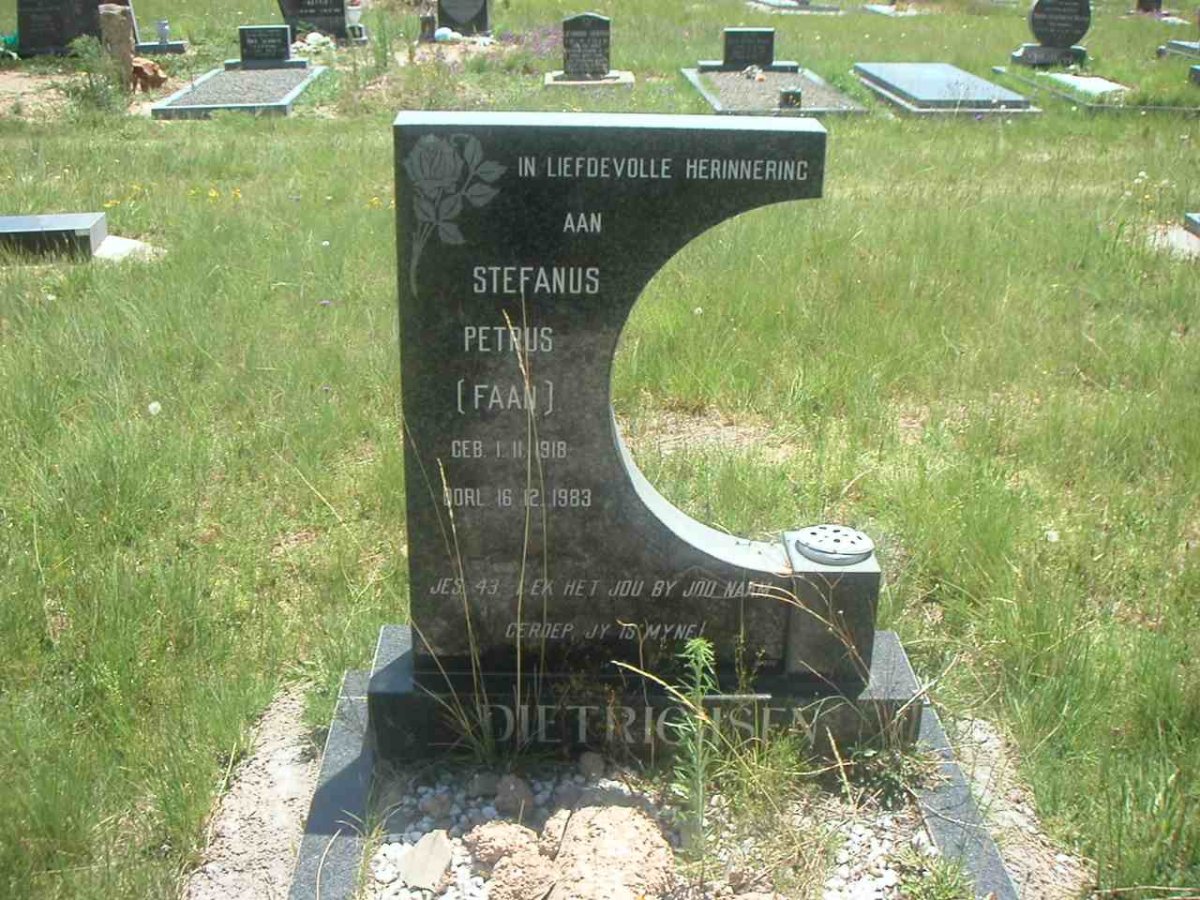 DIETRICHSEN Stefanus Petrus 1918-1983