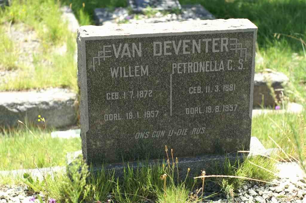 DEVENTER Willem, van 1872-1957 &amp; Petronella C.S. 1881-1957