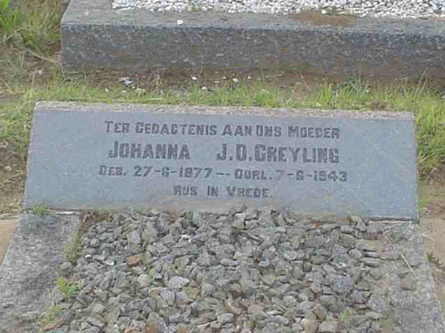GREYLING Johanna J.D. 1877-1943