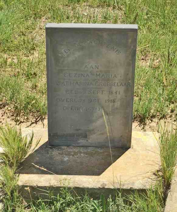 GROBBELAAR Gezina Maria Catharina 1841-1915