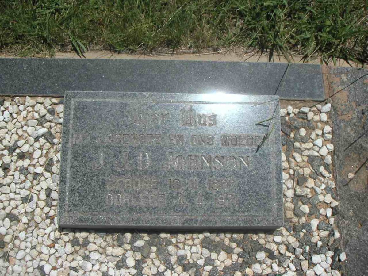 JOHNSON J.J.D. 1937-1974