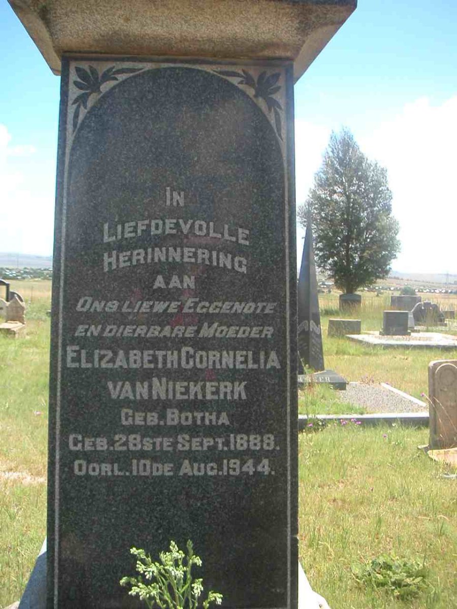 NIEKERK Elizabeth Cornelia, van nee BOTHA 1888-1944 _2