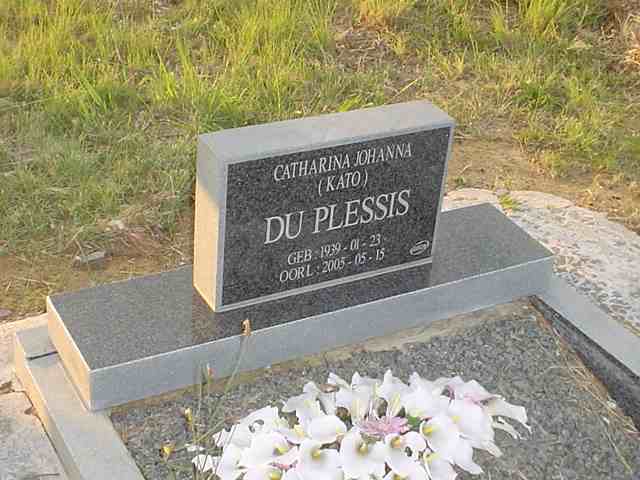 PLESSIS Catharina Johanna, du 1939-2005