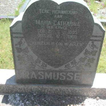 RASMUSSEN Maria Catharina nee ERWEE 1885-1960