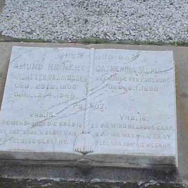 RASMUSSEN Amund Reinert G. 1906-1949 &amp; Catharina Maria E. JANSE VAN RENSBURG 1898-