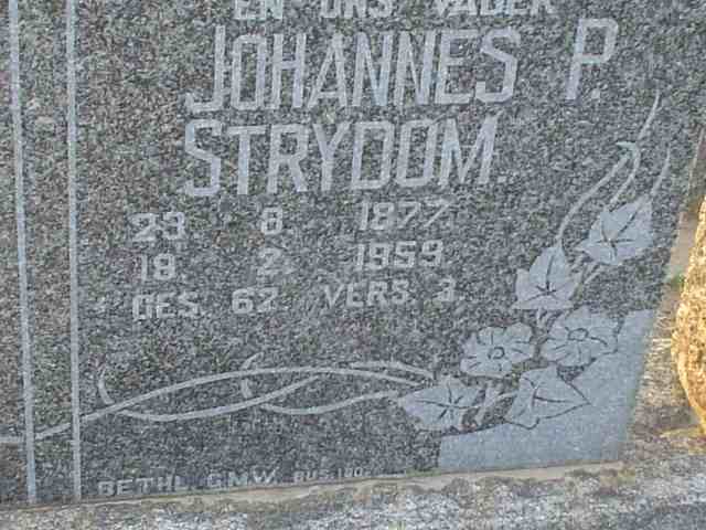 STRYDOM Johannes P. 1877-1959