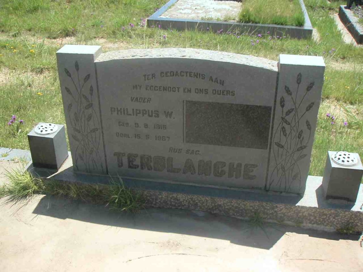 TERBLANCHE Philippus W. 1916-1967