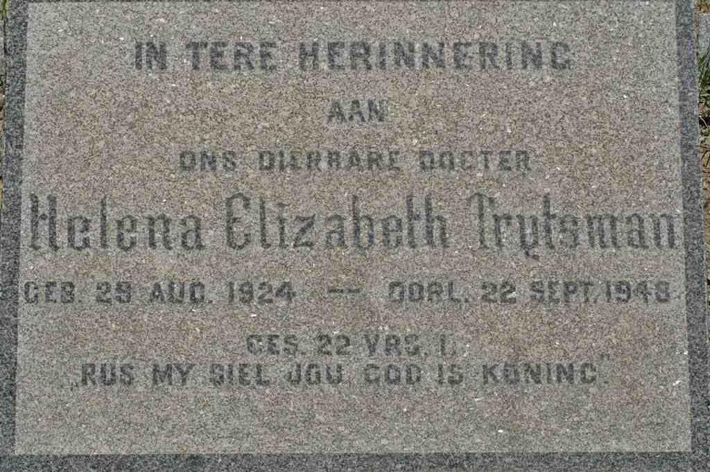 TRYTSMAN Helena Elizabeth 1924-1948