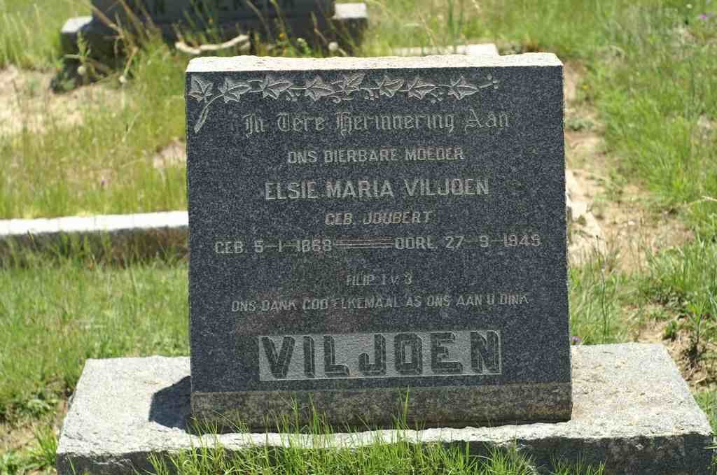 VILJOEN Elsie Maria nee JOUBERT 1868-1949