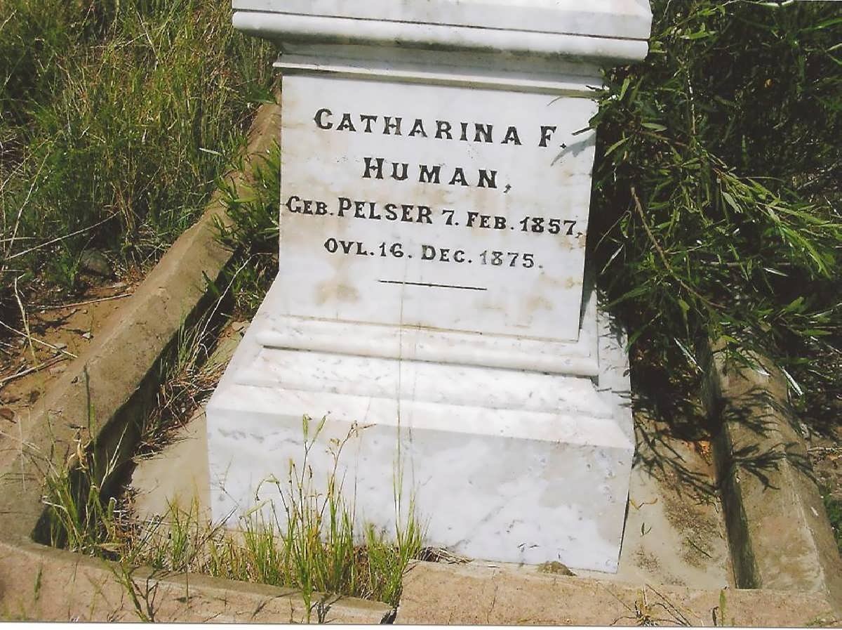 HUMAN Catharina F. nee PELSER 1857-1875