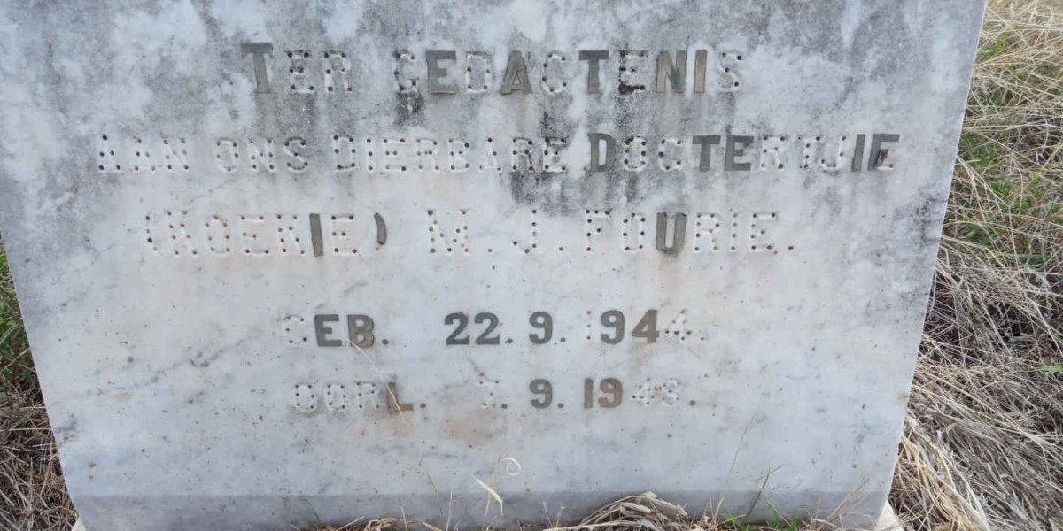 FOURIE M.J. 1944-1948