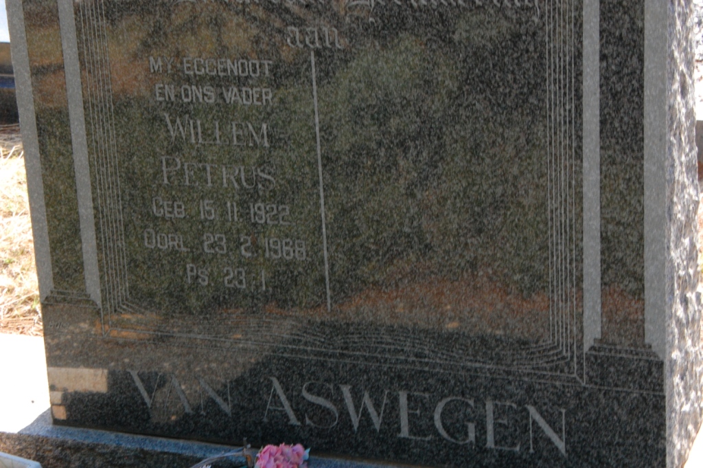 ASWEGEN Willem Petrus, van 1922-1968