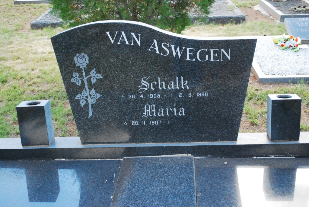 ASWEGEN Schalk, van 1905-1980 &amp; Maria 1907-