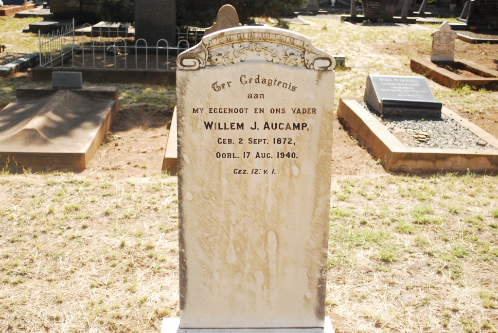 AUCAMP Willem. J. 1872-1940